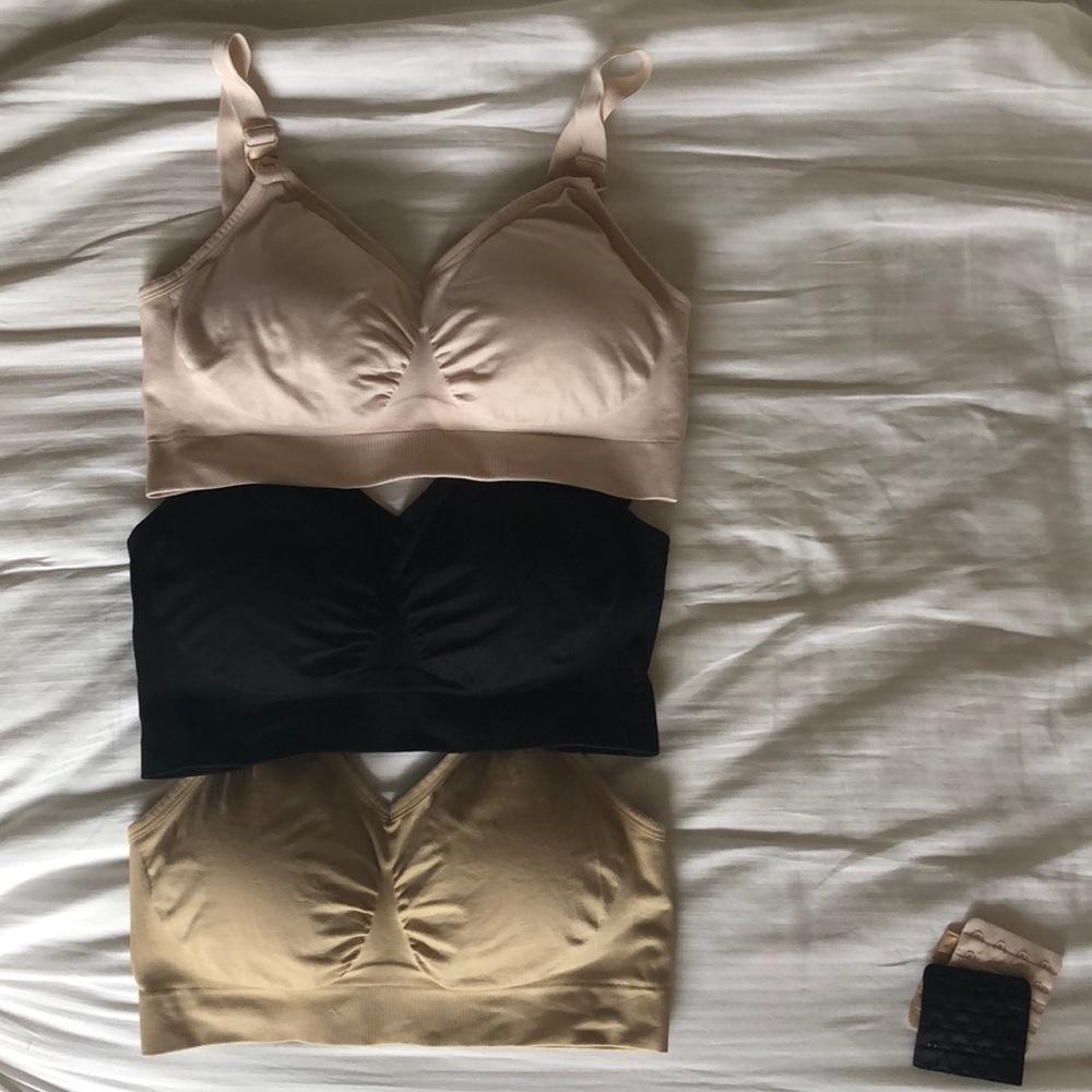 Seamless Nursing Bras 3-pack